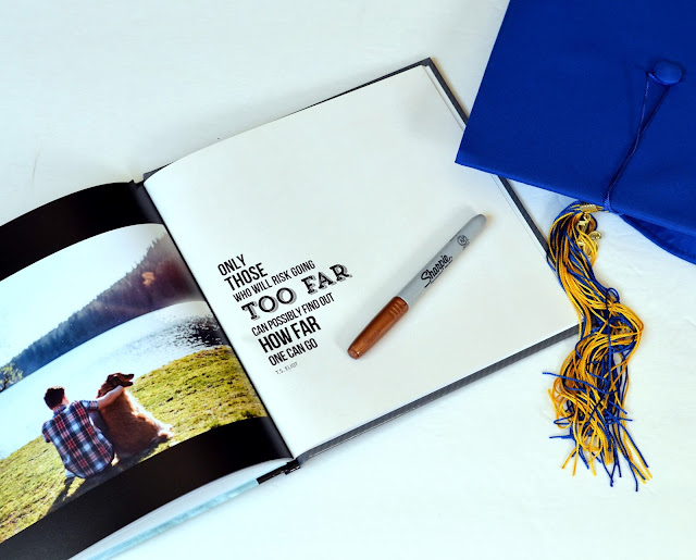 senior graduation photo guest book