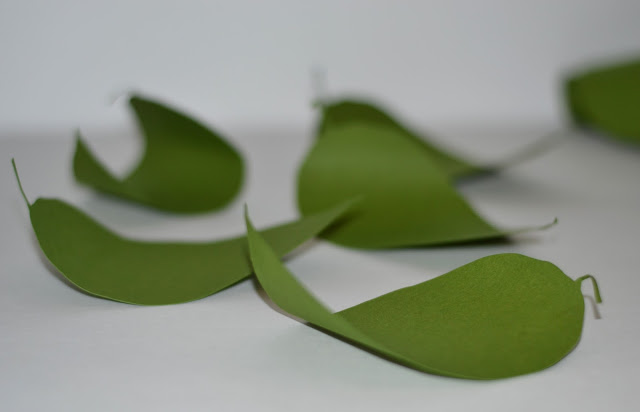 magnolia leaves cut out of paper magnolia leaves cut out of paper