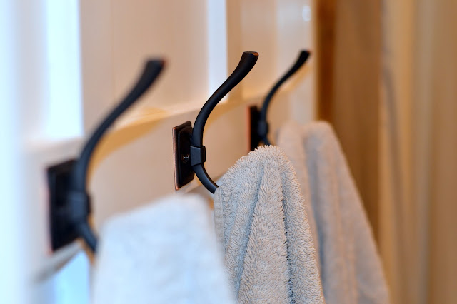 towel hooks on board and batten