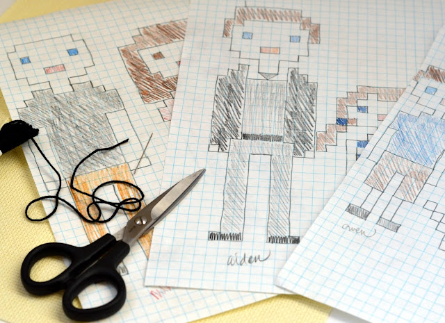 using graph paper to create cross stitch pattern