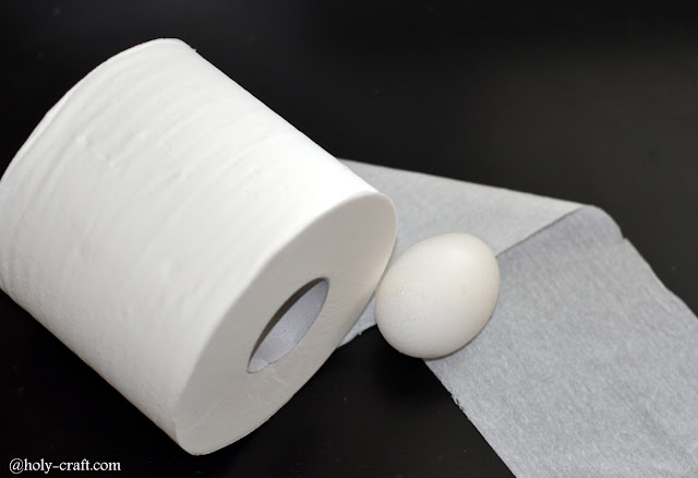 all you need is an egg and some toilet paper for a homemade face mask