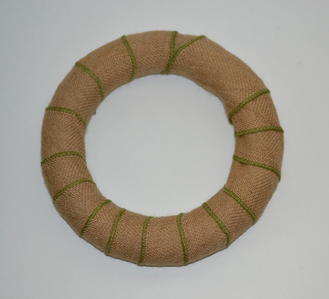 foam wreath form wrapped in burlap ribbon foam wreath form wrapped in burlap ribbon