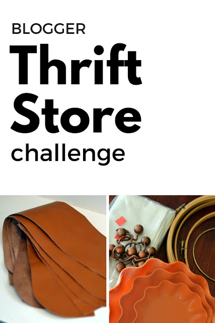 blogger thrift store challenge upcycling, repurpose, thrift store, recycle