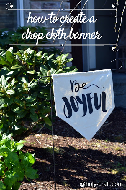 How to create a drop cloth banner How to create a drop cloth banner