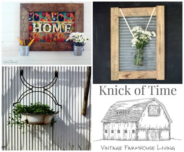 Knick of Time DIY seed packet sign, farmhouse wall art, salvaged parts planter