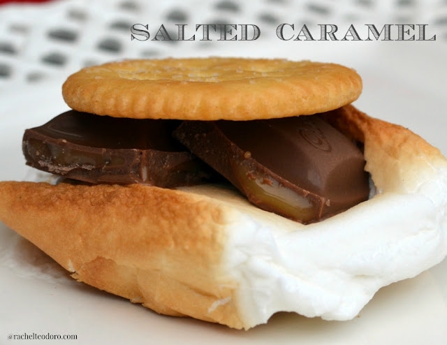 salted caramel smore with caramello and ritz crackers