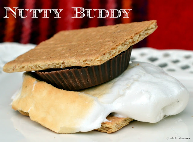 nutty buddy s'more with a peanut butter cup