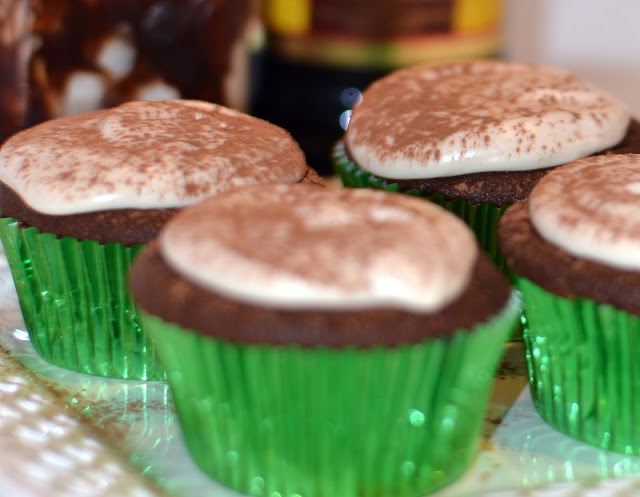 st. patricks day cupcakes with kahlua kahlua cupcakes