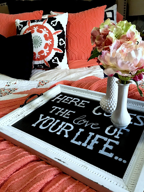 here comes the love of your life chalkboard sign from wedding turned into tray chalk art, wedding, ring bearer