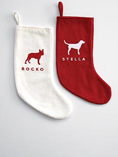 custom graphic felt stocking