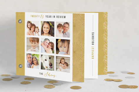 Gilded Year in Review Holiday Minibook™ Cards