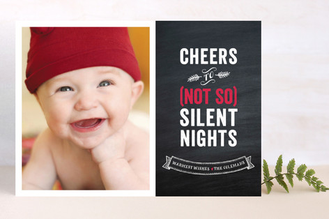 Not So Silent Nights Holiday Photo Cards