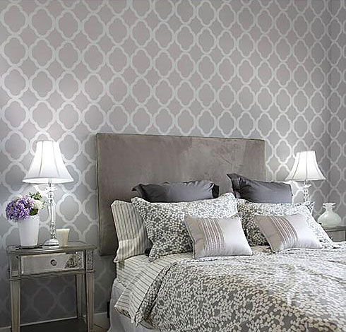 moroccan stencil design
