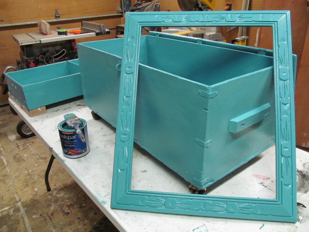 Footlocker and Frame - primed and painted Footlocker and Frame - primed and painted