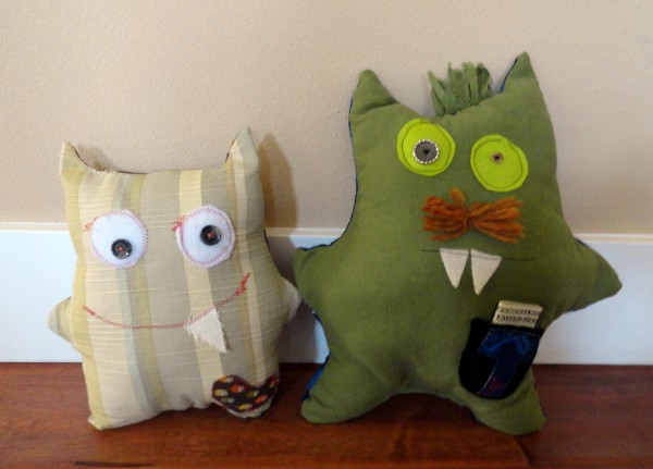 scrap fabric dolls