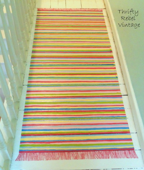 Faux Painted Rag Rug