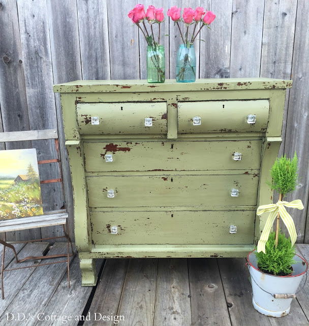 refinished empire dresser