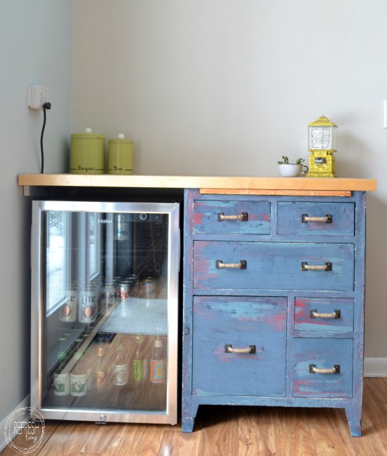refinished antique baker's cabinet TotT8