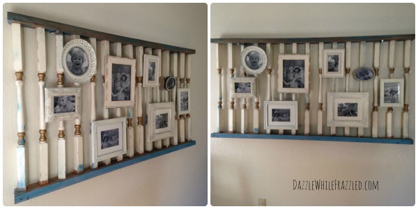 repurposed railing photo display TotT8