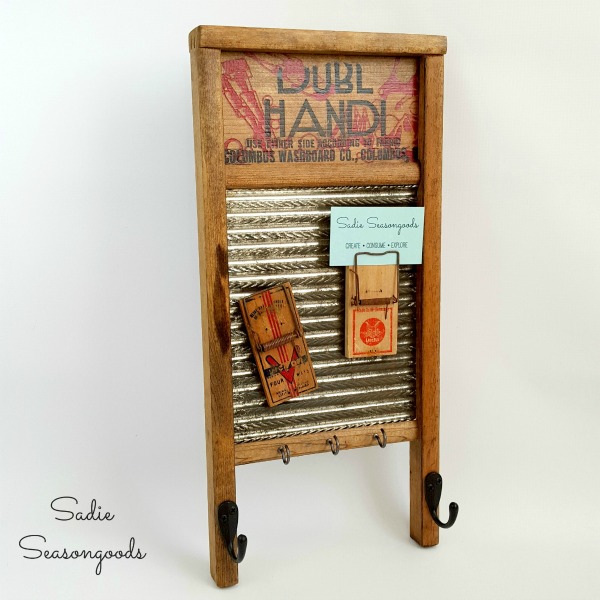 vintage washboard message center